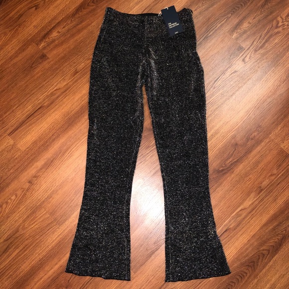 zara glitter pants